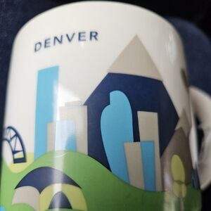 Starbucks 2015 Denver YOU ARE HERE YAH Collection Coffee Cup Mug 14 oz Display